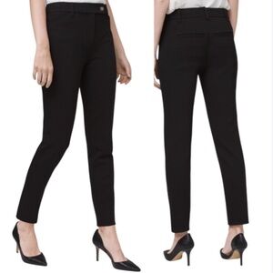 White House Black Market NWT The Tapered Ankle Black Trouser- 8